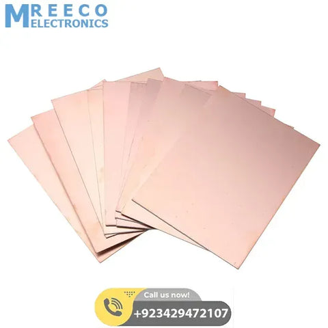 6X4 Double Sided Copper PCB Board FR4 Fiberglass PCB Board - Front View