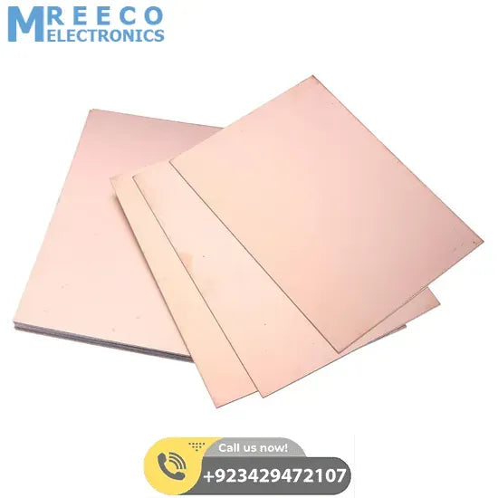 6X4 Double Sided Copper PCB Board FR4 Fiberglass PCB Board - Back View