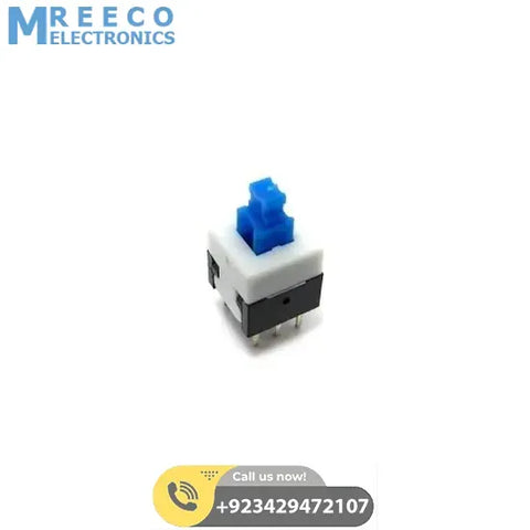 6pin Push Button 7X7 - Front View