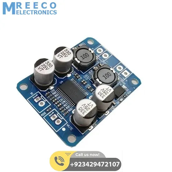 Digital 2 Channel Stereo Audio Amplifier Board Module TDA3118 - Back View