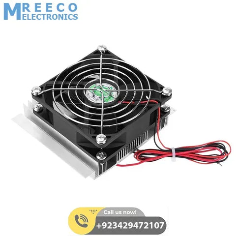 6A 12V PC CPU Cooling Fan Thermoelectric Refrigeration Cooling Semiconductor Cooler Silent Fan System Heatsink Kit In Pakistan - Front View