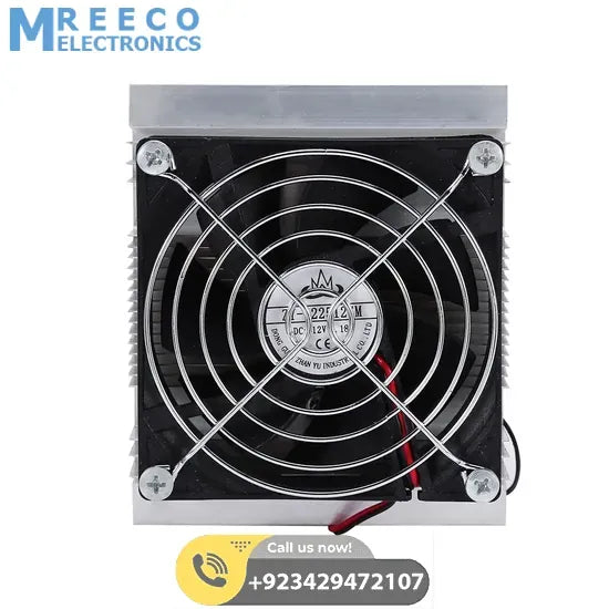 6A 12V PC CPU Cooling Fan Thermoelectric Refrigeration Cooling Semiconductor Cooler Silent Fan System Heatsink Kit In Pakistan - Bottom View