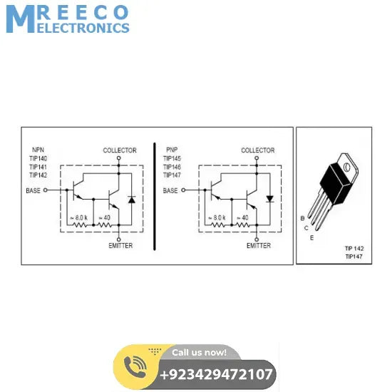 TIP147 PNP DARLINGTON TRANSISTOR IN PAKISTAN - Front View