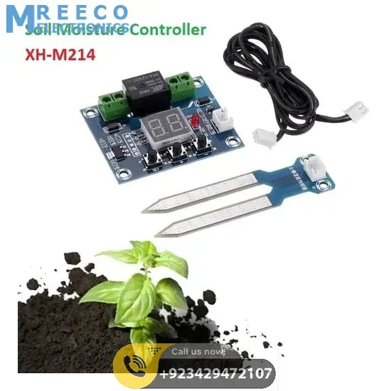 Digital Soil Moisture Sensor XH M214 Automatic Humidity Controller Module - Front View