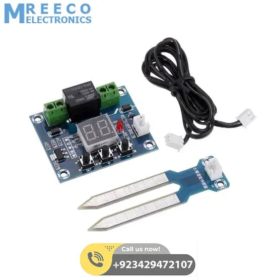 Digital Soil Moisture Sensor XH M214 Automatic Humidity Controller Module - Display View