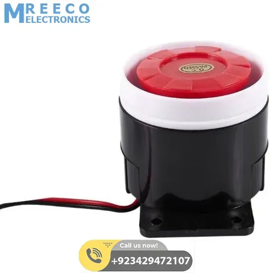 12V Piezo Buzzer Alarm Speaker - Top View