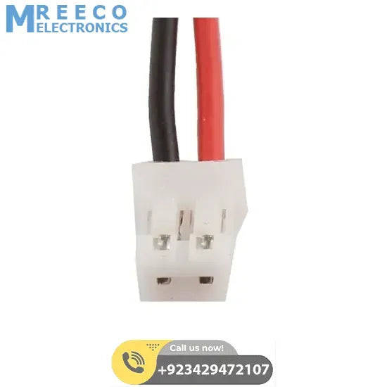 2mm Pitch JST2.0 Plug 2 PIN Extension Wire Connector - Back View