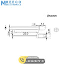 3mm Photodiode IR Infrared Receiver - Back View