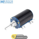 Sourcing Map WXD3-13-2W-10K ohm 2W 4mm Shaft Multi Turn Rotary Wire Wound Potentiometer - Side View