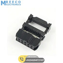2.54mm Step 2x5 Pin 10 Pin IDC female connector FC-10 - Side View