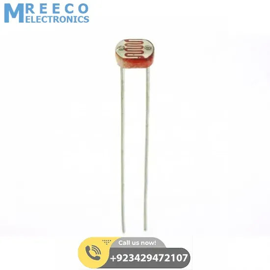 7mm Photocell Photoresistor LDR Light Dependent Resistor Sensor - Side View