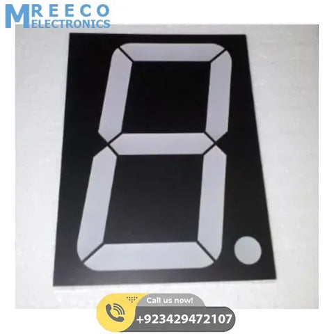 122mm x 90mm x 15mm 7 segment Super Bright LED Screen Display - Front View