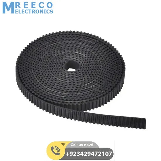 20 Teeth 8mm GT2 Pulley With 2 Meter Timing Belt For CNC 3D Printers - Side View
