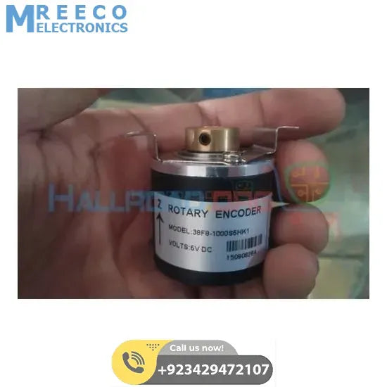 5V Hollow Shaft 1000PPR Rotary Incremental Encoder - Front View