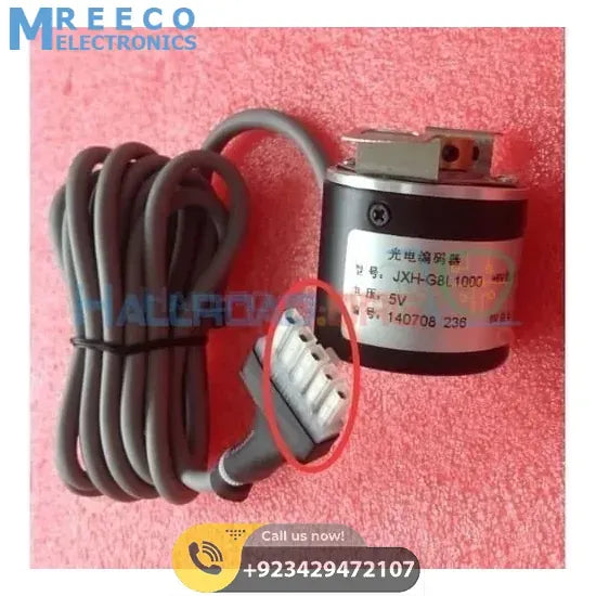 5V Hollow Shaft 1000PPR Rotary Incremental Encoder - Side View