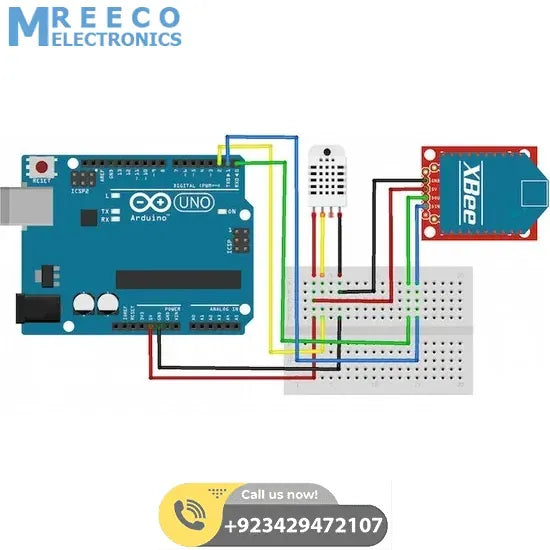 XBee 2mW Wire Antenna - Series 2 (Zigbee Mesh) in Pakistan - Side View