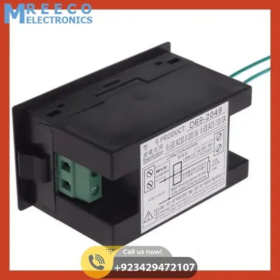 D69-2049 Power Energy Meter Voltmeter Ammeter in Pakistan - Back View