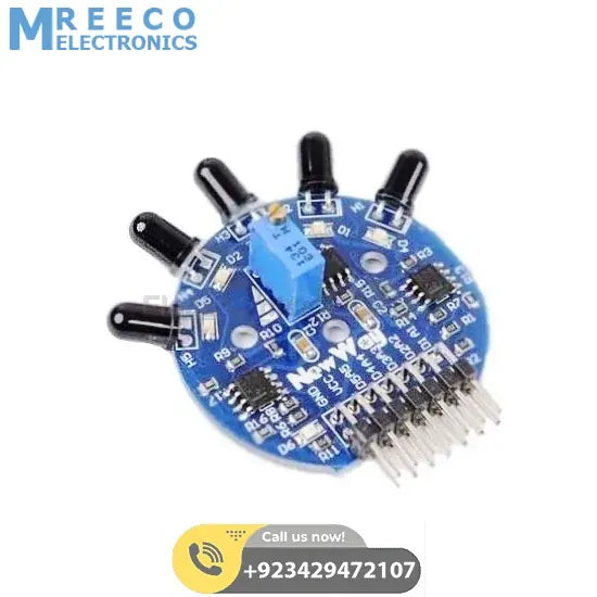 5 channel flame sensor module in Pakistan - Top View