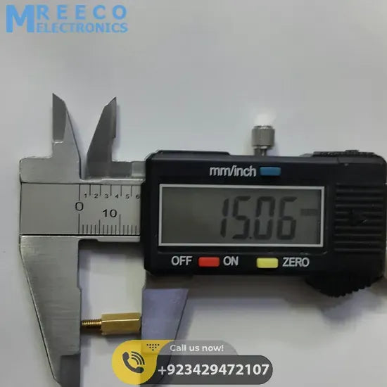 10mm+5mm M3 Male To Female PCB Spacer Brass PCB Standoff - Back View