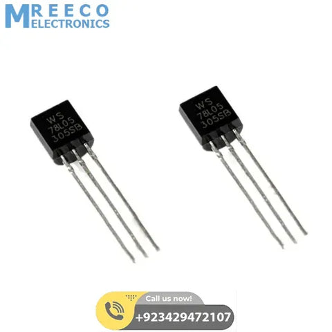 LM78L05 78L05 Voltage Regulator 5V Voltage Regulator TO-92 - Front View