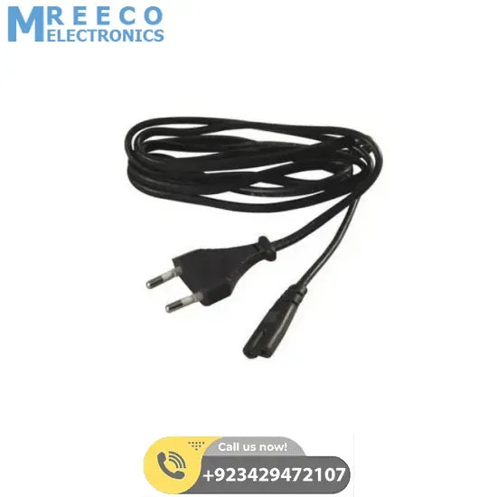 2 Pin 2.5A 250V Radio AC Power Cord Cable - Front View