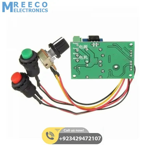 DC Motor Speed And Direction Controller Board - Back View