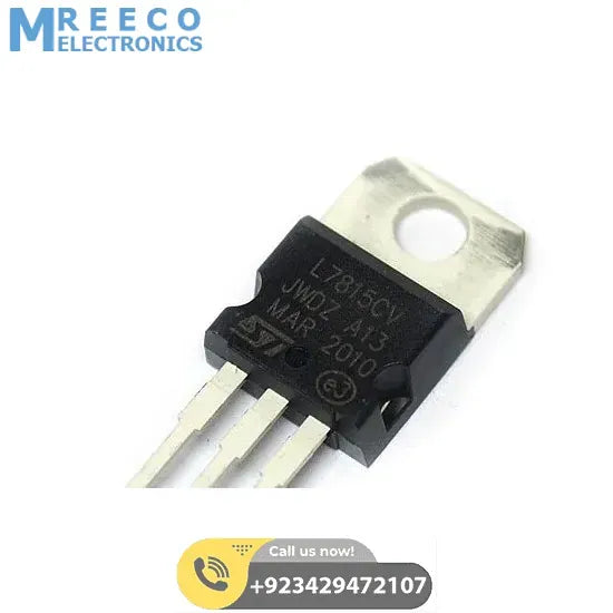 LM7815 voltage regulator - Front View