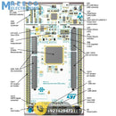 STM32 by ST NUCLEO-F756 STM32 Nucleo-144 Development Board with STM32F756 MCU - Back View