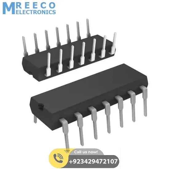 NAND Gate CD4011 IC CMOS Quad 2 Input NAND Gate - Side View