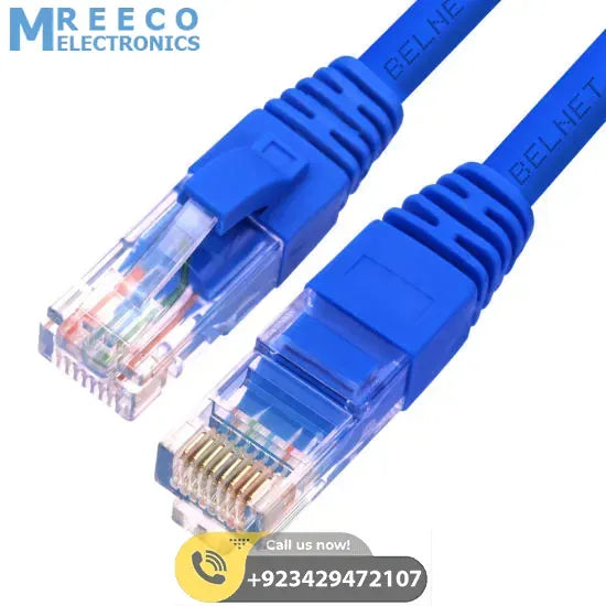 RJ45 Network Ethernet Cable 1.5m Male to Male jack Straight cable 1.5 Meter configuration - Front View