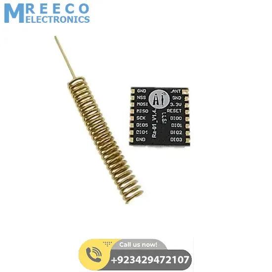 Retired Product LoRa RA-01 433Mhz SX1278 Long Range Wireless Module - Back View