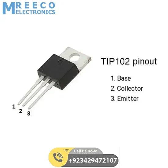 TIP102 NPN Transistor - Back View