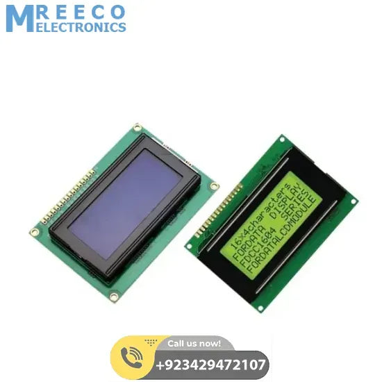 16X4 Character LCD 1604 Green LCD Display Module FDCC1604 Series For Arduino Raspberry Pi - Back View
