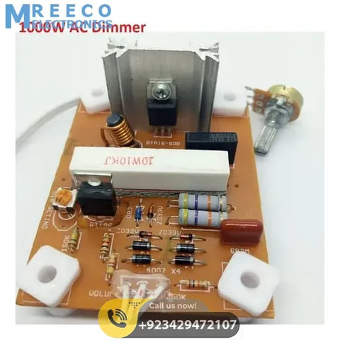 1000W AC Dimmer Board Module AC Heater Controller - Front View