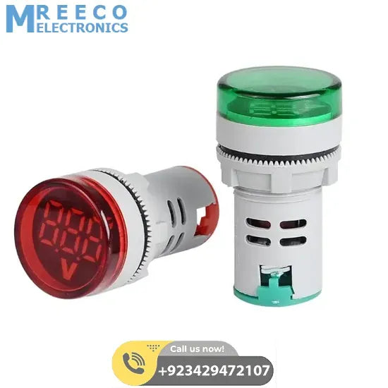 DELL LED Voltmeter Signal Lights Voltmeter Voltage Meter Digital Meter Measurement Voltage Range AC20-500V In Pakistan - Side View
