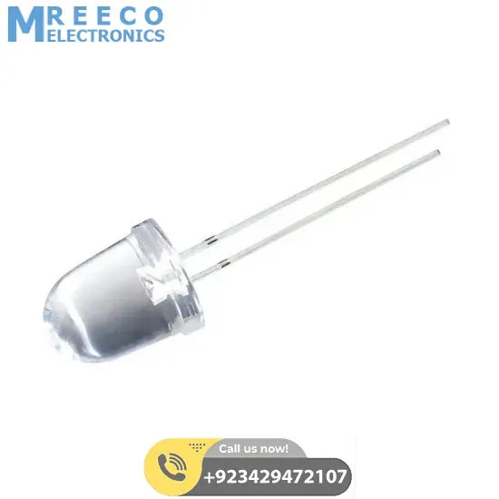 Large 10mm Red LED - Front View