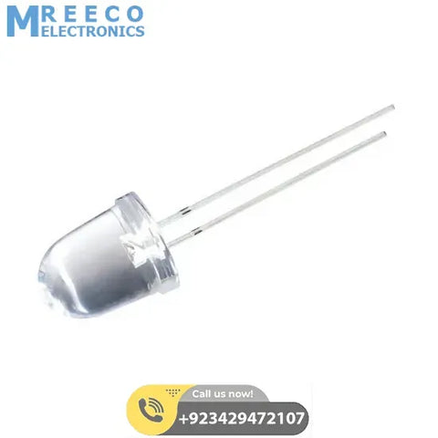 Large 10mm Red LED - Front View