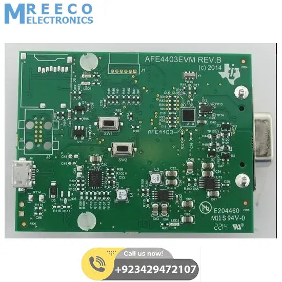 AFE4403 Integrated AFE for Heart-Rate Monitors and Pulse Oximeters Evaluation Board - Side View