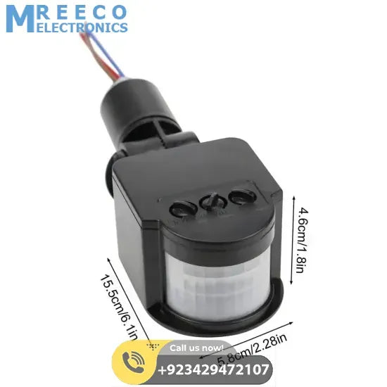 12V Automatic Infrared PIR Motion Sensor Detector Switch - Close-up