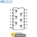 74HC14 ICs hex inverter with Schmitt-trigger inputs in Pakistan - Back View