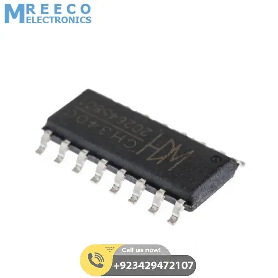 CH340G USB TTL Serial Chip IC SOP16 - Front View