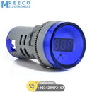 DELL Mix Color Round Shape Panel Mount Digital AC Voltmeter - Side View