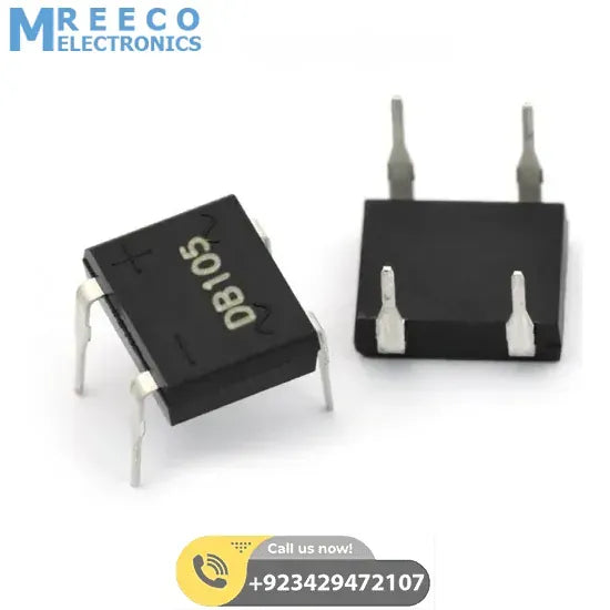 1Amp 1000V Bridge Rectifier IC - Front View