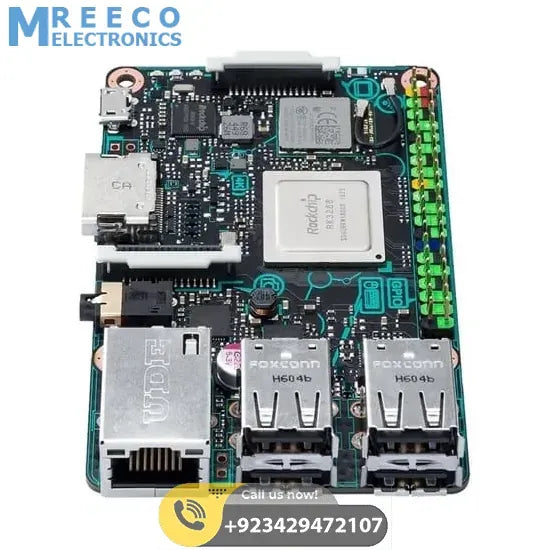 ASUS SBC 2GB Tinker Board Motherboard SoC 1.8GHz Quad Core CPU RK3288 - Front View