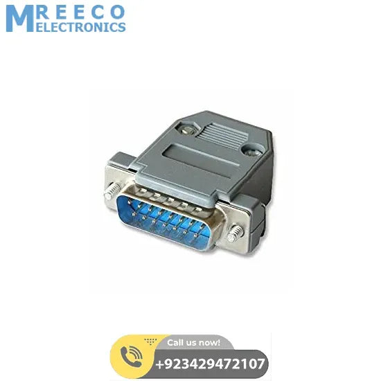 15 Pin VAG Serial Port Male Socket Adapter Connector DB15P - Front View