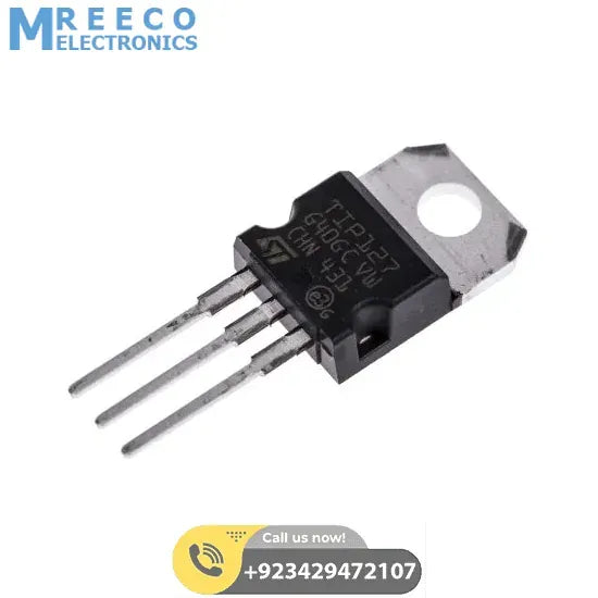 TIP127 PNP Medium-Power Complementary Silicon Transistors - Side View