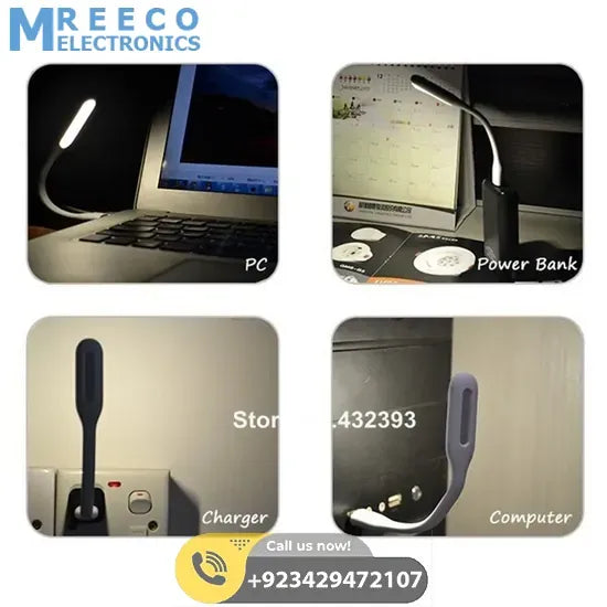 Flexible Mini USB LED Light - Back View