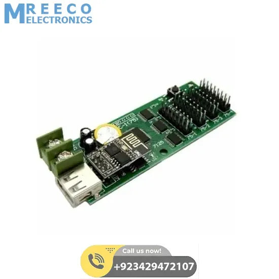 Full Color LED Display Control Card HC-1W Wifi And Android APP support display Controller With 4*hub75b - Back View