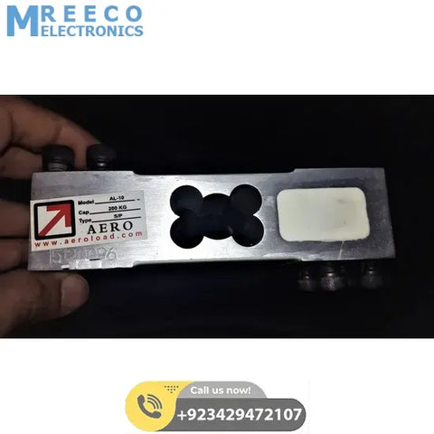 200KG Capacity Strain Guage Load Cell - Front View