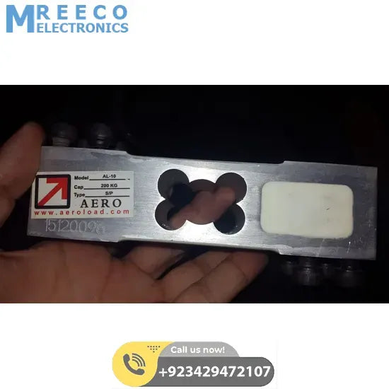 200KG Capacity Strain Guage Load Cell - Side View